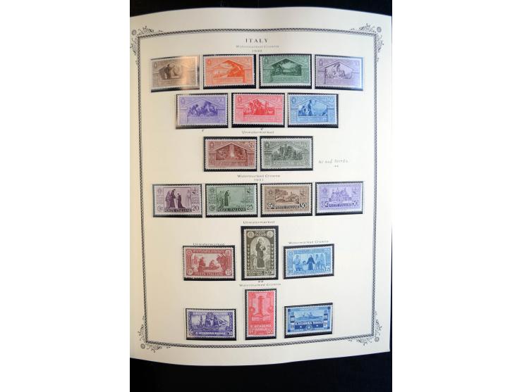 1862/1971, postfrische, ungebrauchte und gestempelte Sammlung, dazu Ägäische Inseln, Fiume, Triest A etc., im Scott-Album
