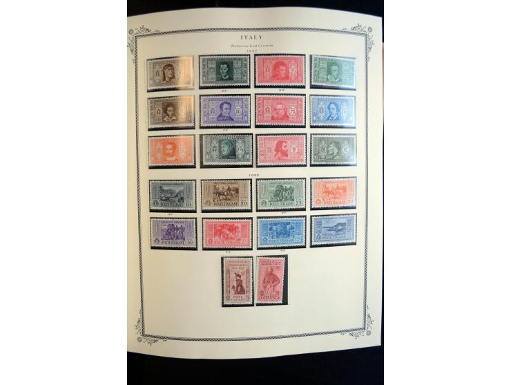 1862/1971, postfrische, ungebrauchte und gestempelte Sammlung, dazu Ägäische Inseln, Fiume, Triest A etc., im Scott-Album