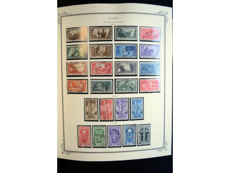 1862/1971, postfrische, ungebrauchte und gestempelte Sammlung, dazu Ägäische Inseln, Fiume, Triest A etc., im Scott-Album