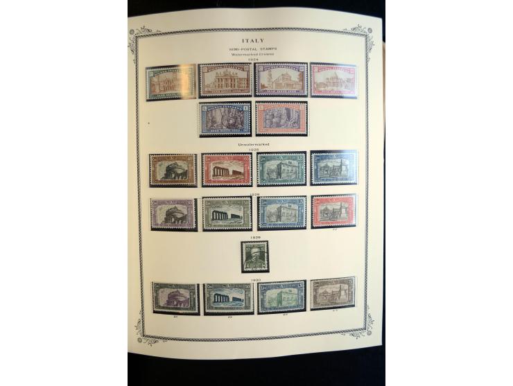 1862/1971, postfrische, ungebrauchte und gestempelte Sammlung, dazu Ägäische Inseln, Fiume, Triest A etc., im Scott-Album