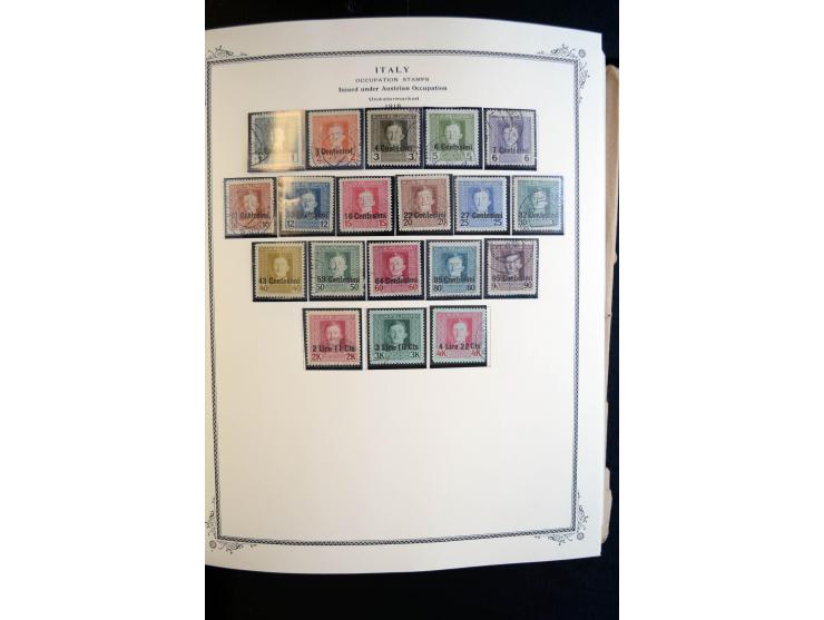 1862/1971, postfrische, ungebrauchte und gestempelte Sammlung, dazu Ägäische Inseln, Fiume, Triest A etc., im Scott-Album