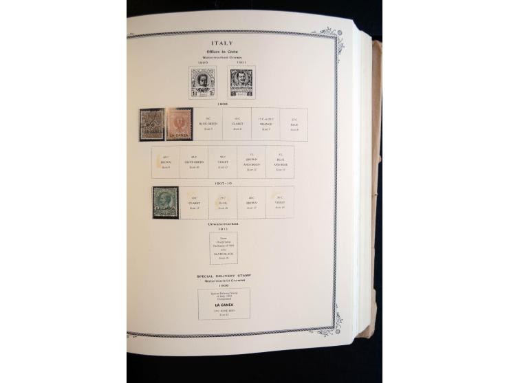 1862/1971, postfrische, ungebrauchte und gestempelte Sammlung, dazu Ägäische Inseln, Fiume, Triest A etc., im Scott-Album