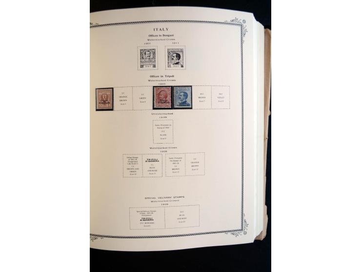 1862/1971, postfrische, ungebrauchte und gestempelte Sammlung, dazu Ägäische Inseln, Fiume, Triest A etc., im Scott-Album