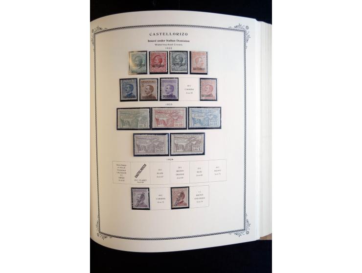 1862/1971, postfrische, ungebrauchte und gestempelte Sammlung, dazu Ägäische Inseln, Fiume, Triest A etc., im Scott-Album