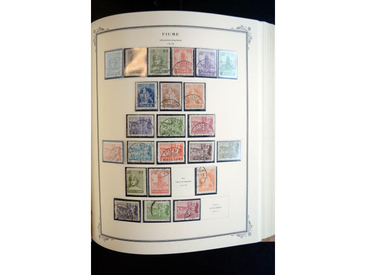 1862/1971, postfrische, ungebrauchte und gestempelte Sammlung, dazu Ägäische Inseln, Fiume, Triest A etc., im Scott-Album