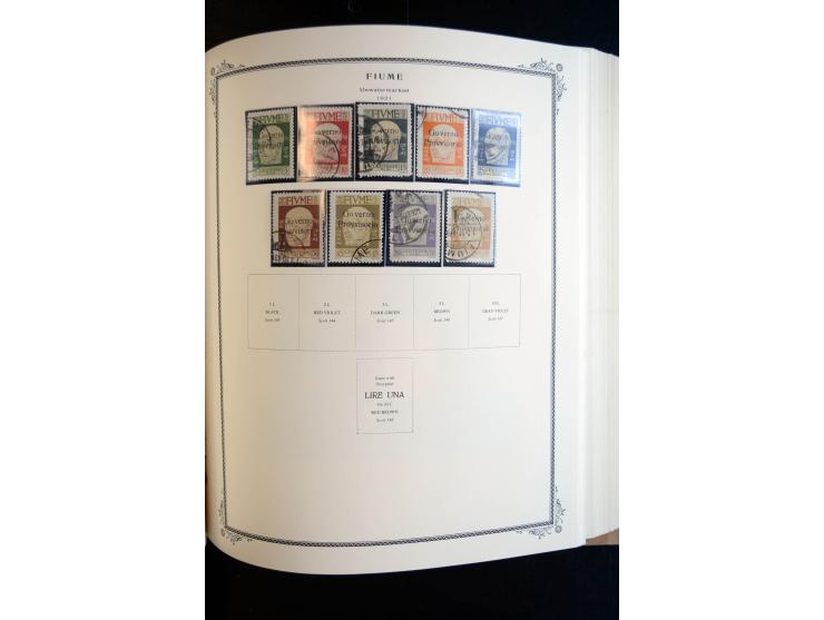 1862/1971, postfrische, ungebrauchte und gestempelte Sammlung, dazu Ägäische Inseln, Fiume, Triest A etc., im Scott-Album