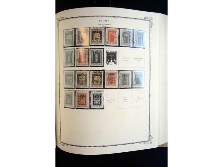 1862/1971, postfrische, ungebrauchte und gestempelte Sammlung, dazu Ägäische Inseln, Fiume, Triest A etc., im Scott-Album