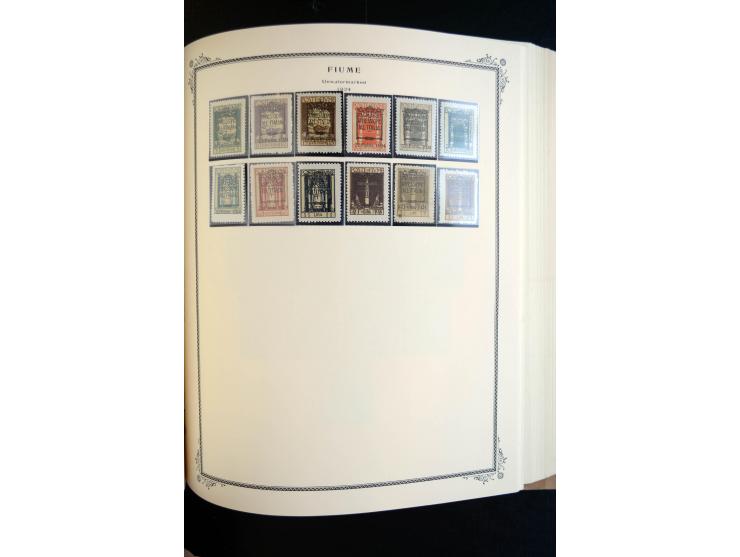 1862/1971, postfrische, ungebrauchte und gestempelte Sammlung, dazu Ägäische Inseln, Fiume, Triest A etc., im Scott-Album