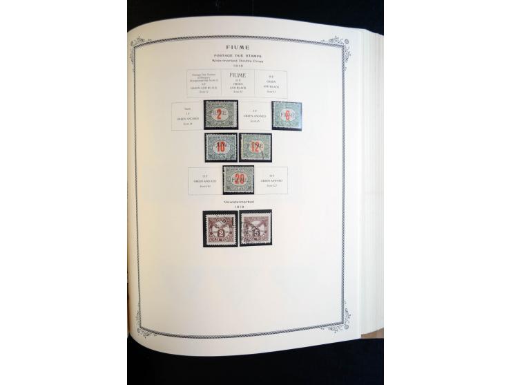 1862/1971, postfrische, ungebrauchte und gestempelte Sammlung, dazu Ägäische Inseln, Fiume, Triest A etc., im Scott-Album