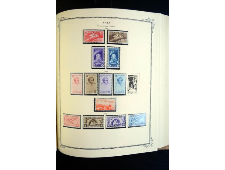 1862/1971, postfrische, ungebrauchte und gestempelte Sammlung, dazu Ägäische Inseln, Fiume, Triest A etc., im Scott-Album
