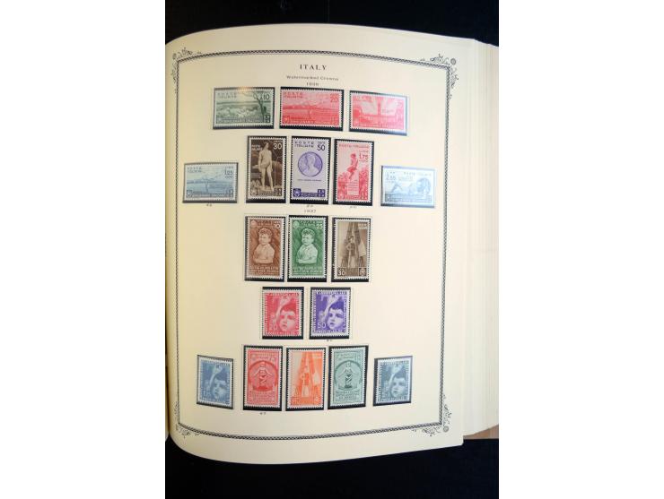1862/1971, postfrische, ungebrauchte und gestempelte Sammlung, dazu Ägäische Inseln, Fiume, Triest A etc., im Scott-Album