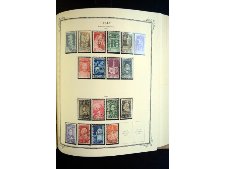 1862/1971, postfrische, ungebrauchte und gestempelte Sammlung, dazu Ägäische Inseln, Fiume, Triest A etc., im Scott-Album