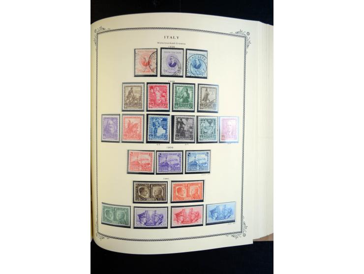 1862/1971, postfrische, ungebrauchte und gestempelte Sammlung, dazu Ägäische Inseln, Fiume, Triest A etc., im Scott-Album