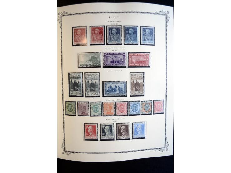 1862/1971, postfrische, ungebrauchte und gestempelte Sammlung, dazu Ägäische Inseln, Fiume, Triest A etc., im Scott-Album