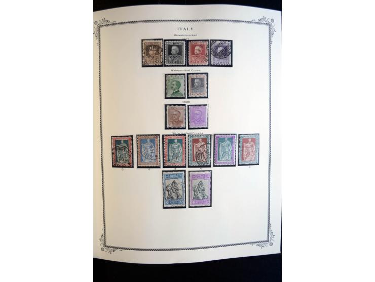 1862/1971, postfrische, ungebrauchte und gestempelte Sammlung, dazu Ägäische Inseln, Fiume, Triest A etc., im Scott-Album