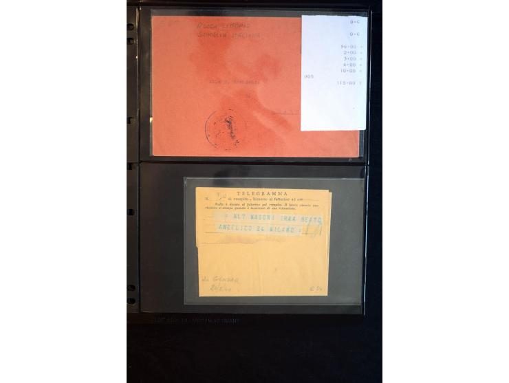 1919/67, Sammlung Briefe und Karten, viel Äthiopien und Eritrea, dabei Mischfrankaturen mit beiden Ländern, Feldpoststempel, 