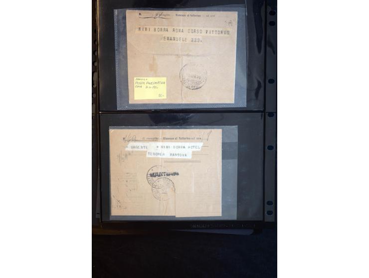 1919/67, Sammlung Briefe und Karten, viel Äthiopien und Eritrea, dabei Mischfrankaturen mit beiden Ländern, Feldpoststempel, 