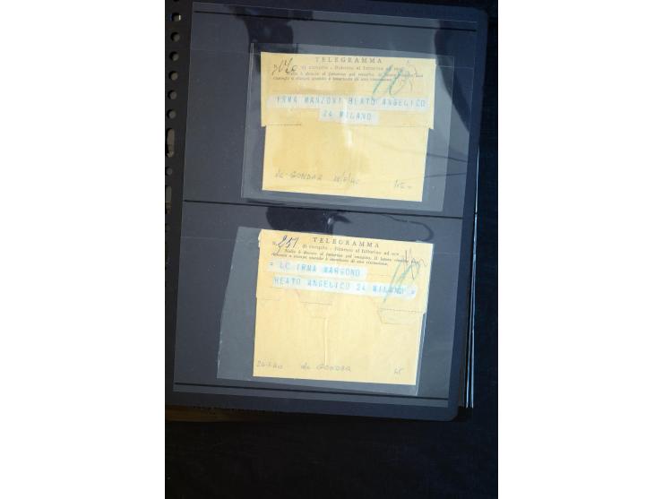 1919/67, Sammlung Briefe und Karten, viel Äthiopien und Eritrea, dabei Mischfrankaturen mit beiden Ländern, Feldpoststempel, 