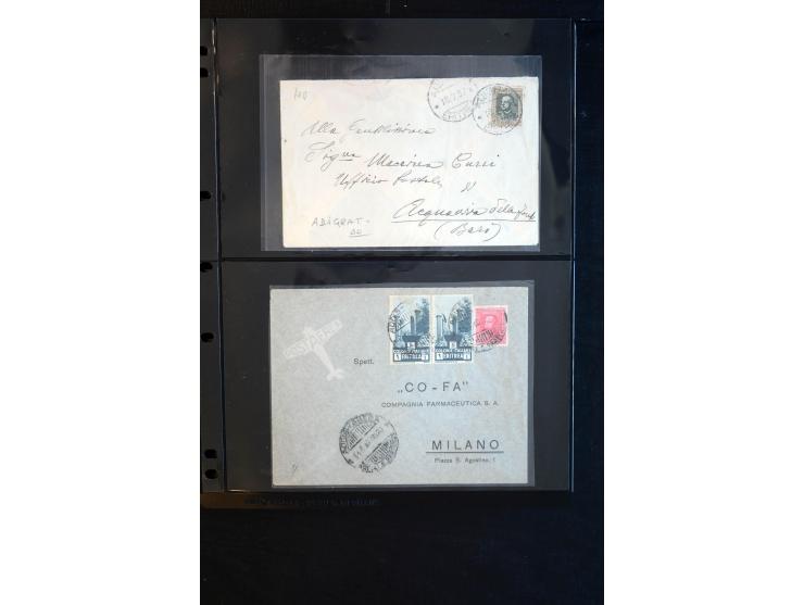 1919/67, Sammlung Briefe und Karten, viel Äthiopien und Eritrea, dabei Mischfrankaturen mit beiden Ländern, Feldpoststempel, 