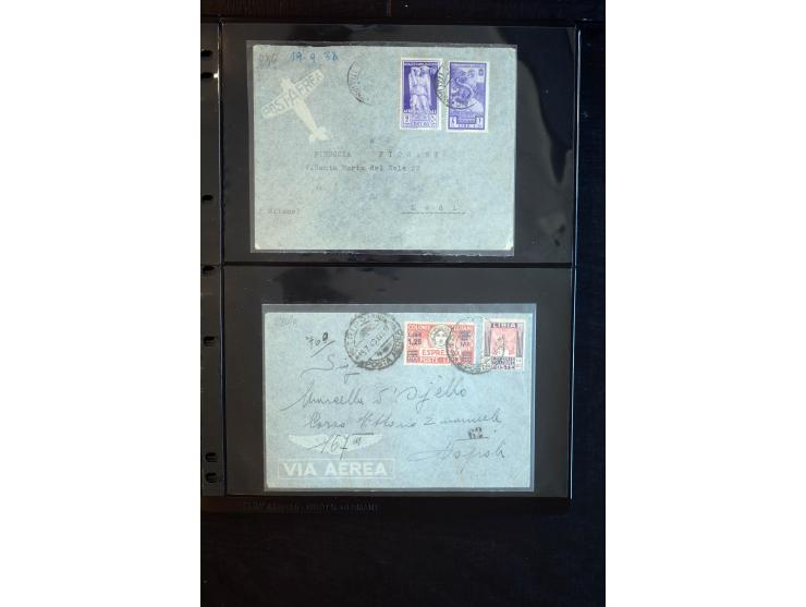 1919/67, Sammlung Briefe und Karten, viel Äthiopien und Eritrea, dabei Mischfrankaturen mit beiden Ländern, Feldpoststempel, 