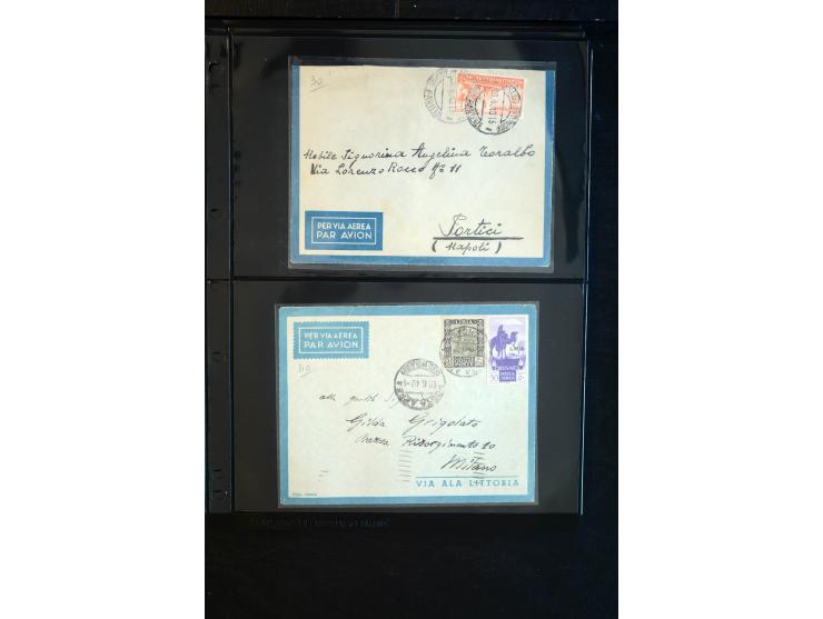 1919/67, Sammlung Briefe und Karten, viel Äthiopien und Eritrea, dabei Mischfrankaturen mit beiden Ländern, Feldpoststempel, 