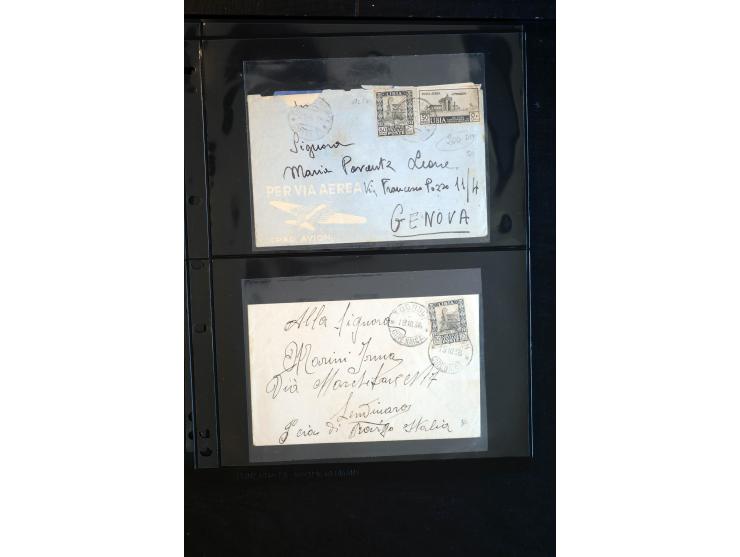 1919/67, Sammlung Briefe und Karten, viel Äthiopien und Eritrea, dabei Mischfrankaturen mit beiden Ländern, Feldpoststempel, 