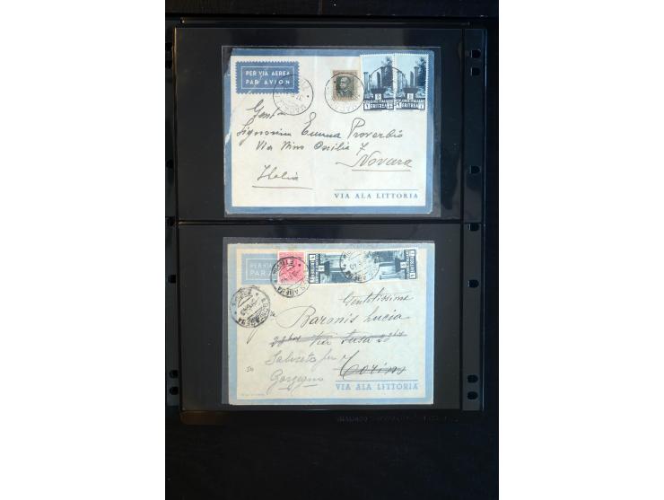 1919/67, Sammlung Briefe und Karten, viel Äthiopien und Eritrea, dabei Mischfrankaturen mit beiden Ländern, Feldpoststempel, 