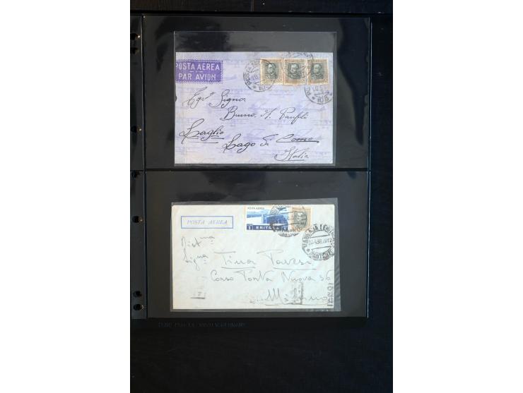 1919/67, Sammlung Briefe und Karten, viel Äthiopien und Eritrea, dabei Mischfrankaturen mit beiden Ländern, Feldpoststempel, 