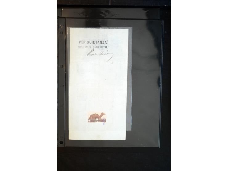 1919/67, Sammlung Briefe und Karten, viel Äthiopien und Eritrea, dabei Mischfrankaturen mit beiden Ländern, Feldpoststempel, 