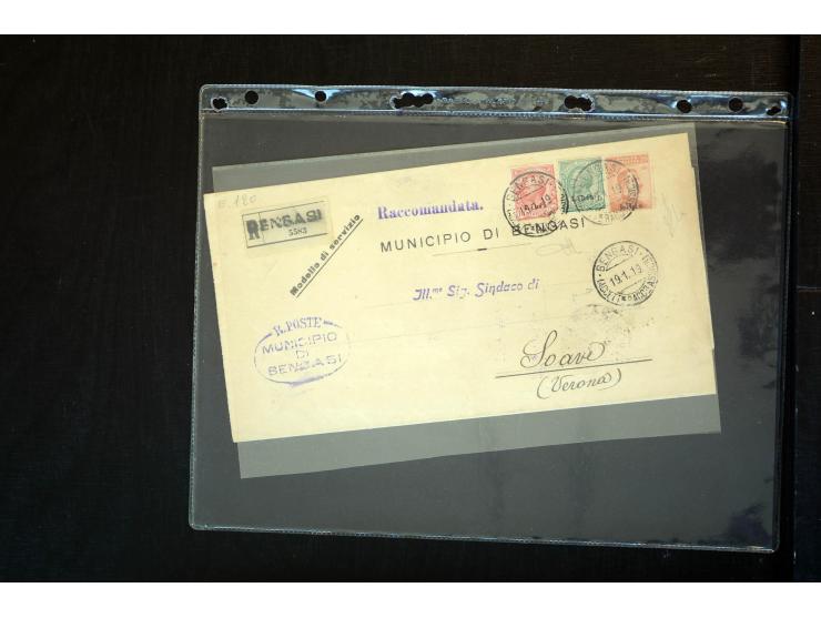 1919/67, Sammlung Briefe und Karten, viel Äthiopien und Eritrea, dabei Mischfrankaturen mit beiden Ländern, Feldpoststempel, 