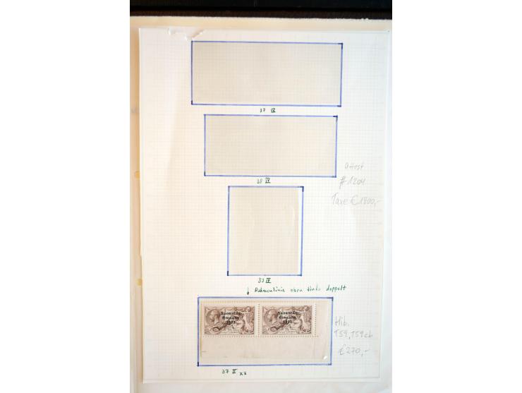 1922/35, hochinteressante, meist ungebrauchte und gestempelte Spezial-Sammlung mit vielen besseren Aufdruck-Abarten und Beson