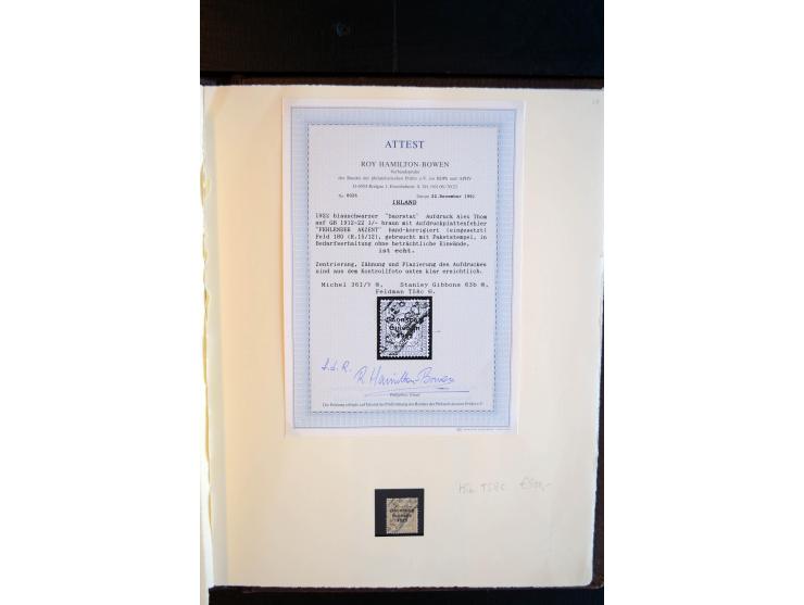 1922/35, hochinteressante, meist ungebrauchte und gestempelte Spezial-Sammlung mit vielen besseren Aufdruck-Abarten und Beson