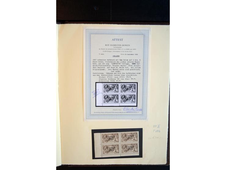 1922/35, hochinteressante, meist ungebrauchte und gestempelte Spezial-Sammlung mit vielen besseren Aufdruck-Abarten und Beson