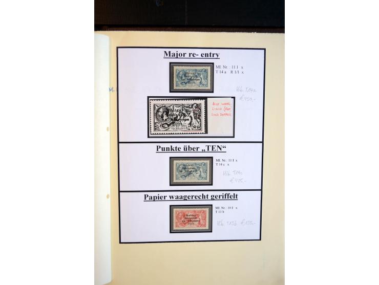 1922/35, hochinteressante, meist ungebrauchte und gestempelte Spezial-Sammlung mit vielen besseren Aufdruck-Abarten und Beson