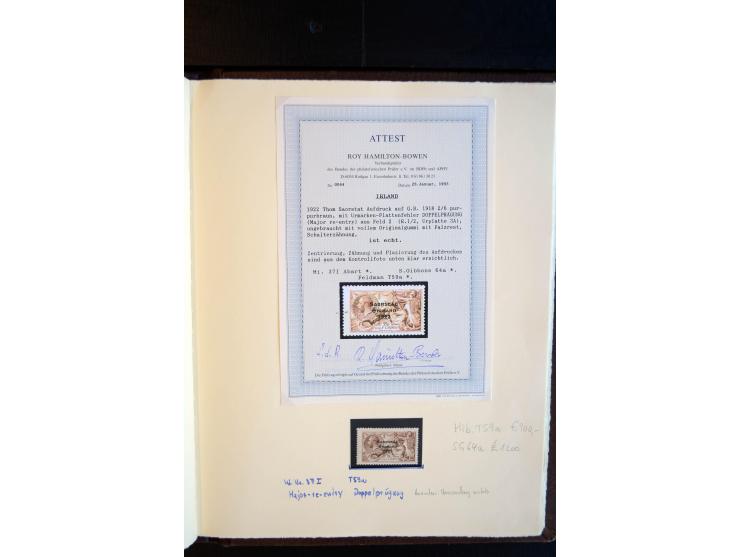1922/35, hochinteressante, meist ungebrauchte und gestempelte Spezial-Sammlung mit vielen besseren Aufdruck-Abarten und Beson