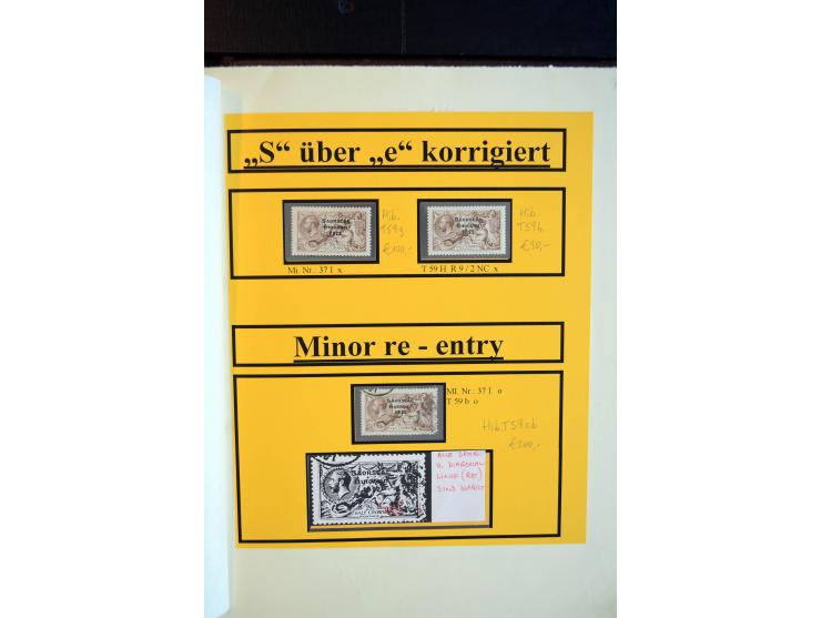1922/35, hochinteressante, meist ungebrauchte und gestempelte Spezial-Sammlung mit vielen besseren Aufdruck-Abarten und Beson
