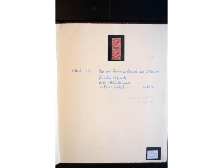 1922/35, hochinteressante, meist ungebrauchte und gestempelte Spezial-Sammlung mit vielen besseren Aufdruck-Abarten und Beson