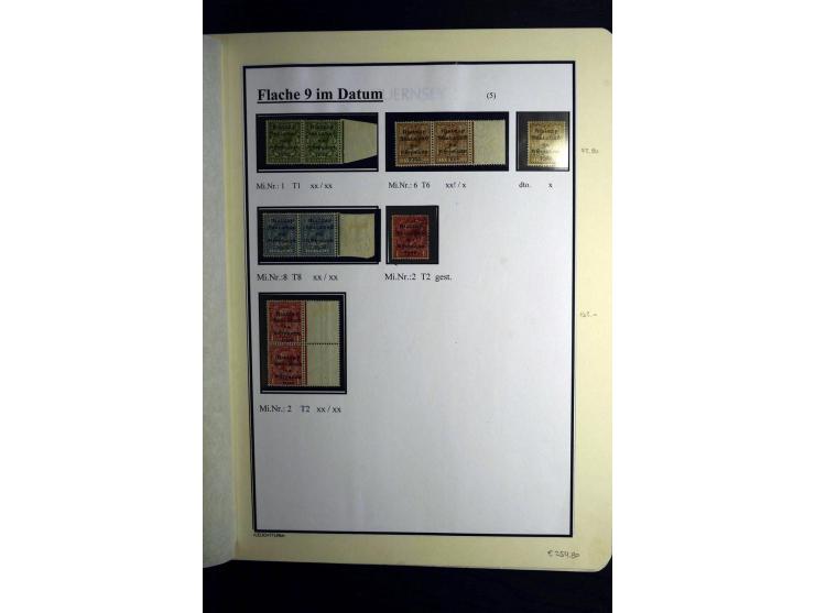 1922/28, interessante, meist ungebrauchte und gestempelte Spezial-Sammlung mit vielen verschiedenen Aufdruck-Abarten und Beso