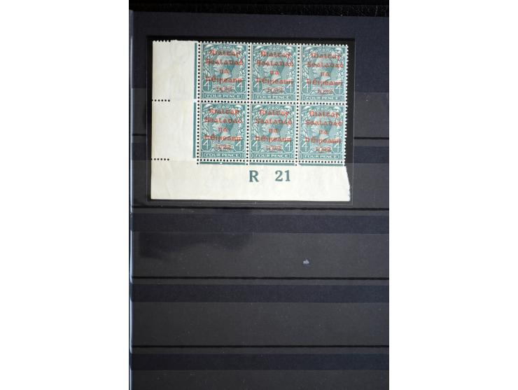 1922/28, Collection of overprints with low values complete incl. ½ d. Dollard with red overprint x2, then various Seahorses i