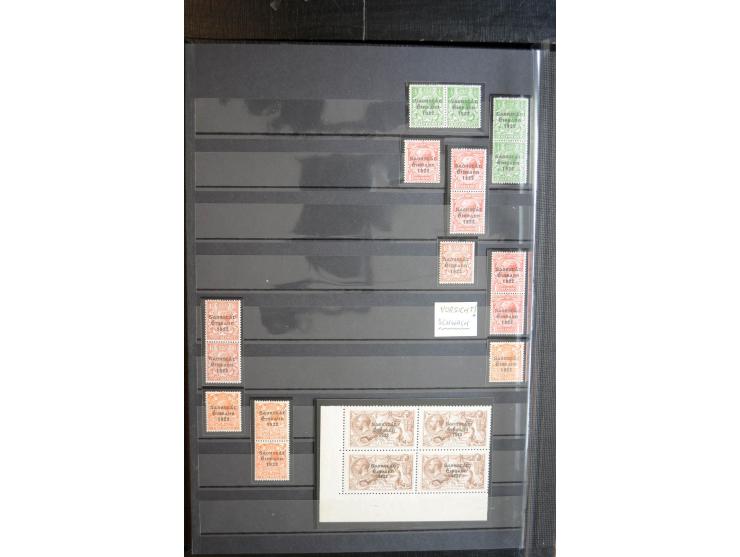1922/28, Collection of overprints with low values complete incl. ½ d. Dollard with red overprint x2, then various Seahorses i