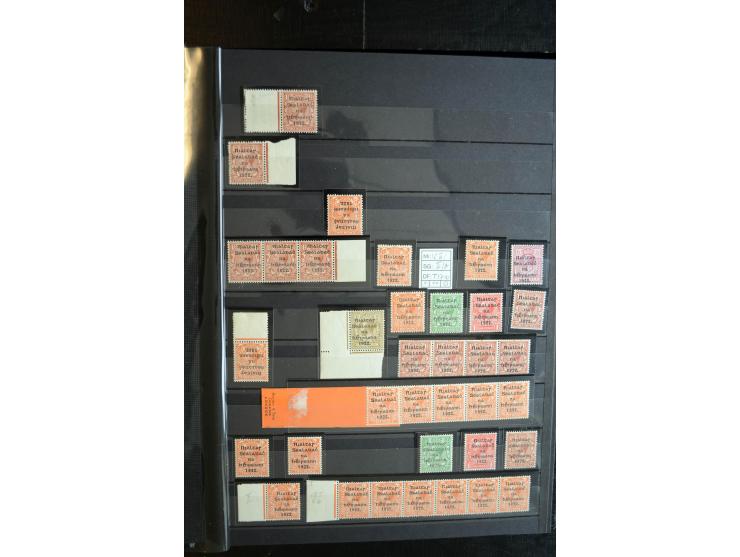 1922/28, Collection of overprints with low values complete incl. ½ d. Dollard with red overprint x2, then various Seahorses i