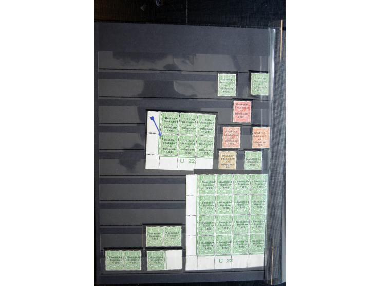 1922/28, Collection of overprints with low values complete incl. ½ d. Dollard with red overprint x2, then various Seahorses i