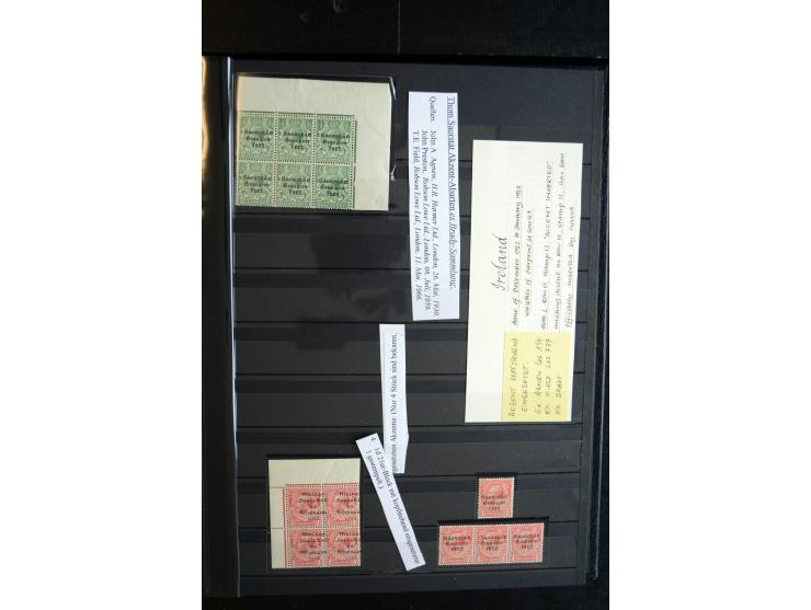 1922/28, Collection of overprints with low values complete incl. ½ d. Dollard with red overprint x2, then various Seahorses i