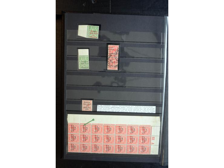 1922/28, Collection of overprints with low values complete incl. ½ d. Dollard with red overprint x2, then various Seahorses i