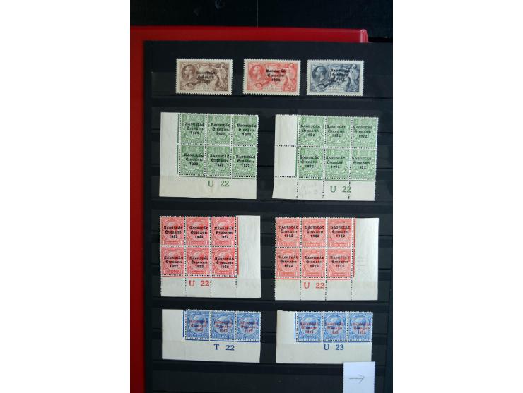 1922/2000, postfrische und ungebrauchte Sammlung mit u.a. Mi.-Nr. 9-11, 37-39 (3), A-C61, 62-64 etc.