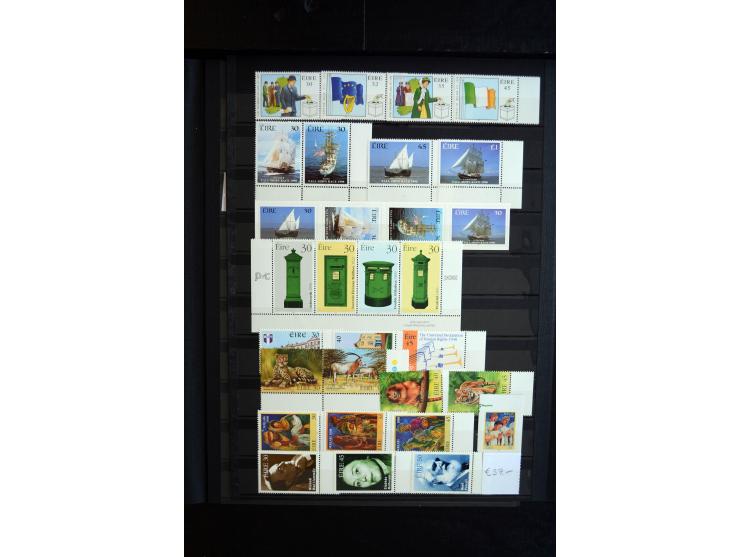 1922/2000, postfrische und ungebrauchte Sammlung mit u.a. Mi.-Nr. 9-11, 37-39 (3), A-C61, 62-64 etc.
