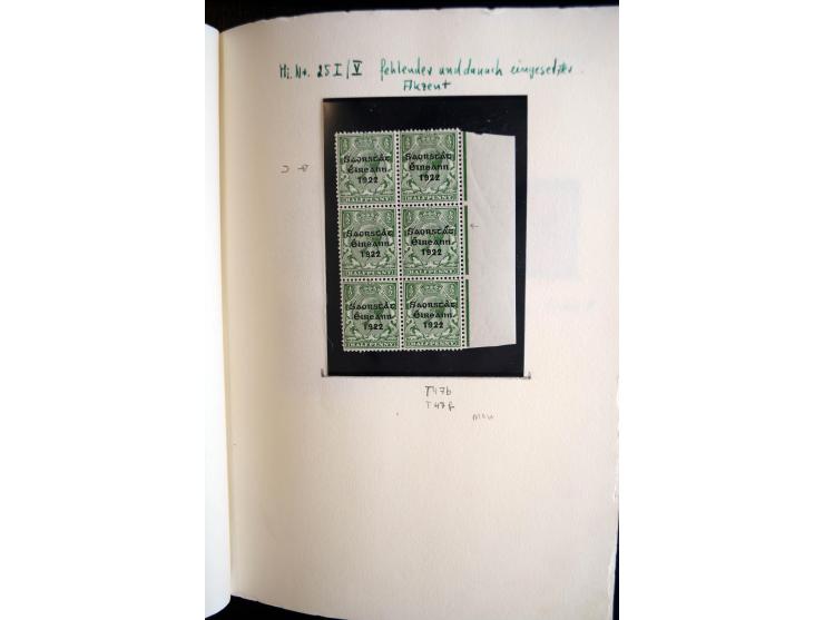 1922/1948, interessante gestempelte und ungebrauchte/postfrische Sammlung mit einigen besseren und kompletten Ausgaben sowie 