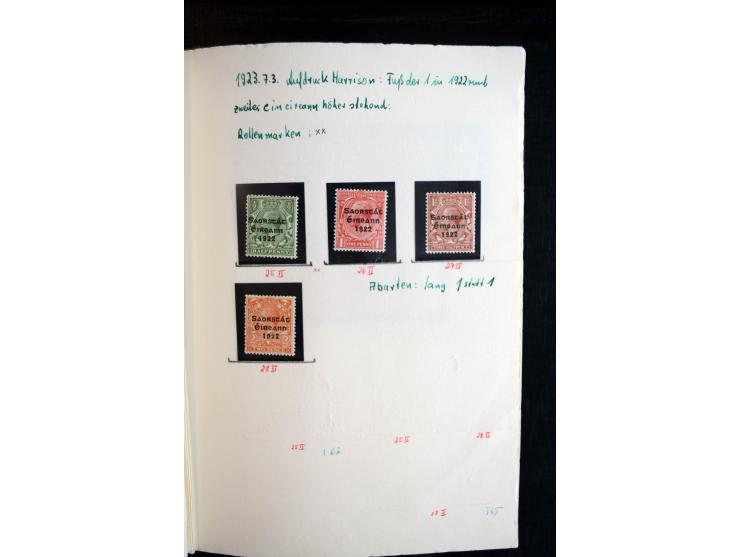1922/1948, interessante gestempelte und ungebrauchte/postfrische Sammlung mit einigen besseren und kompletten Ausgaben sowie 
