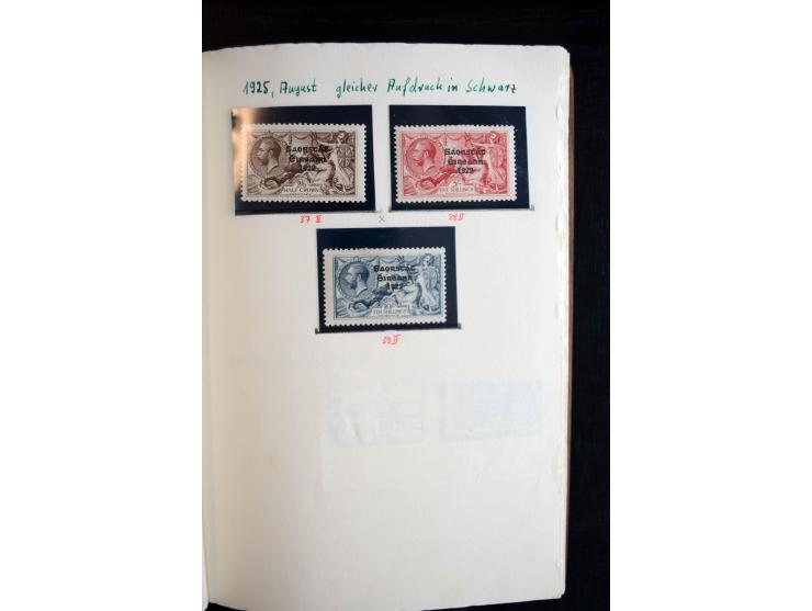 1922/1948, interessante gestempelte und ungebrauchte/postfrische Sammlung mit einigen besseren und kompletten Ausgaben sowie 