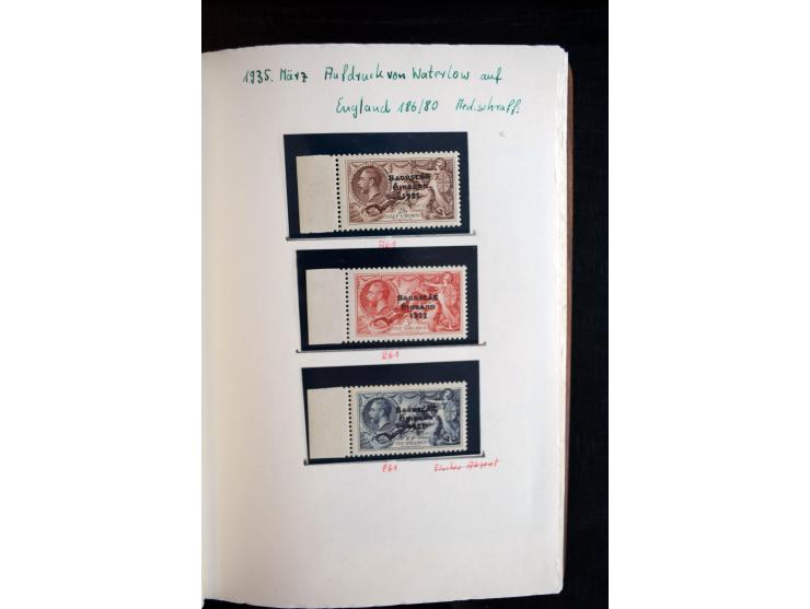 1922/1948, interessante gestempelte und ungebrauchte/postfrische Sammlung mit einigen besseren und kompletten Ausgaben sowie 